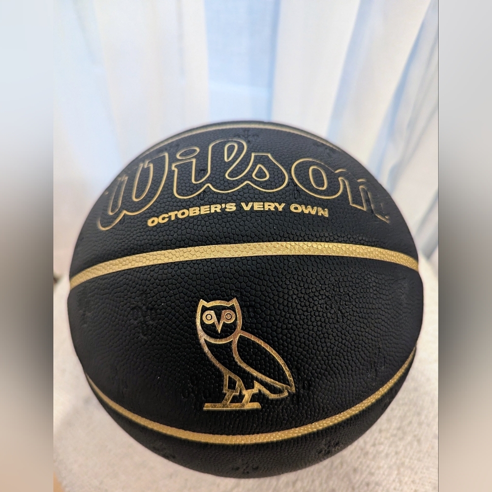 OVO X Wilson Black and Gold Limited Edition Basketball